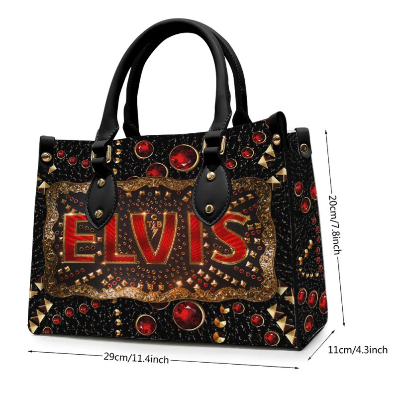 EP170124LNQ13TTT mk7 black 1 Elvis Presley Rhinestones Leather HandBag IDF871890 Idea Fanatic