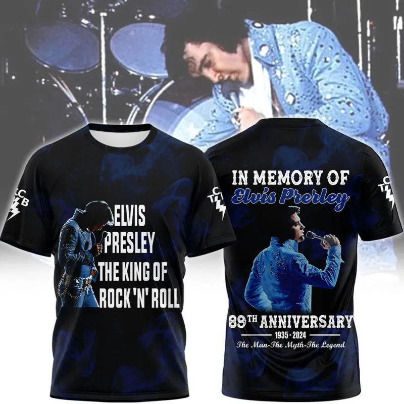 EP170124LNQ15VKH mk 1 Elvis Presley The King Of Rock N Roll 3D Shirt Hoodie EP170124LNQ15VKH Idea Fanatic