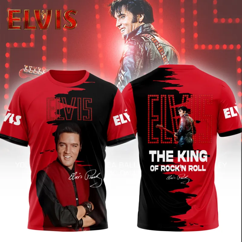 EP170124LNQ16TTT ts 1 Elvis Presley The King Of Rock N Roll 3D Shirt Hoodie EP170124LNQ16TTT Idea Fanatic