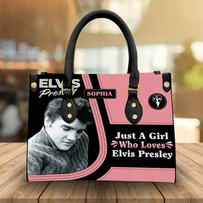 EP190324LNQ16TTT mk1 black Elvis Presley Leather HandBag IDF887794 Idea Fanatic