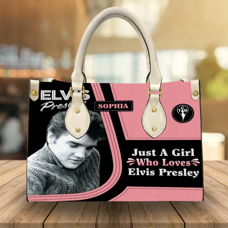 EP190324LNQ16TTT mk2 white Elvis Presley Leather HandBag IDF887794 Idea Fanatic