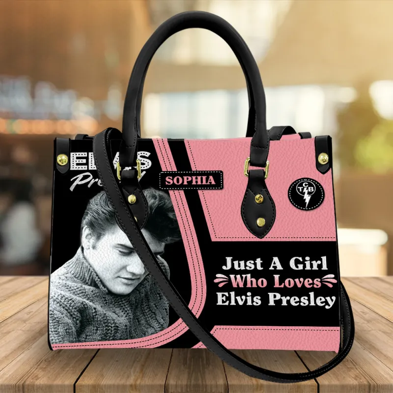 EP190324LNQ16TTT mk3 black Elvis Presley Leather HandBag IDF887794 Idea Fanatic