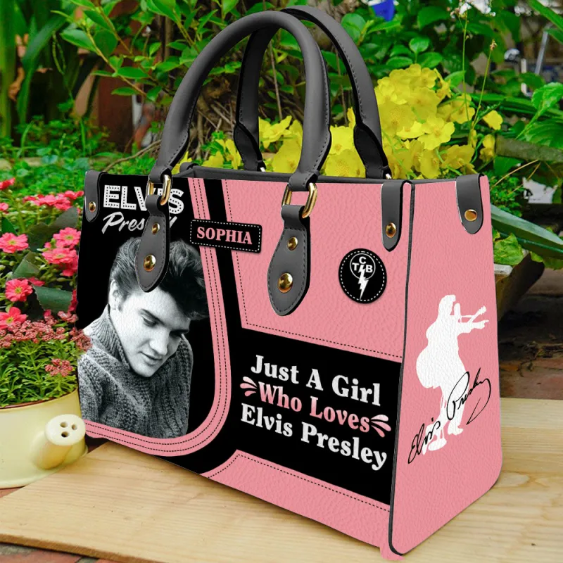 EP190324LNQ16TTT mk5 black Elvis Presley Leather HandBag IDF887794 Idea Fanatic