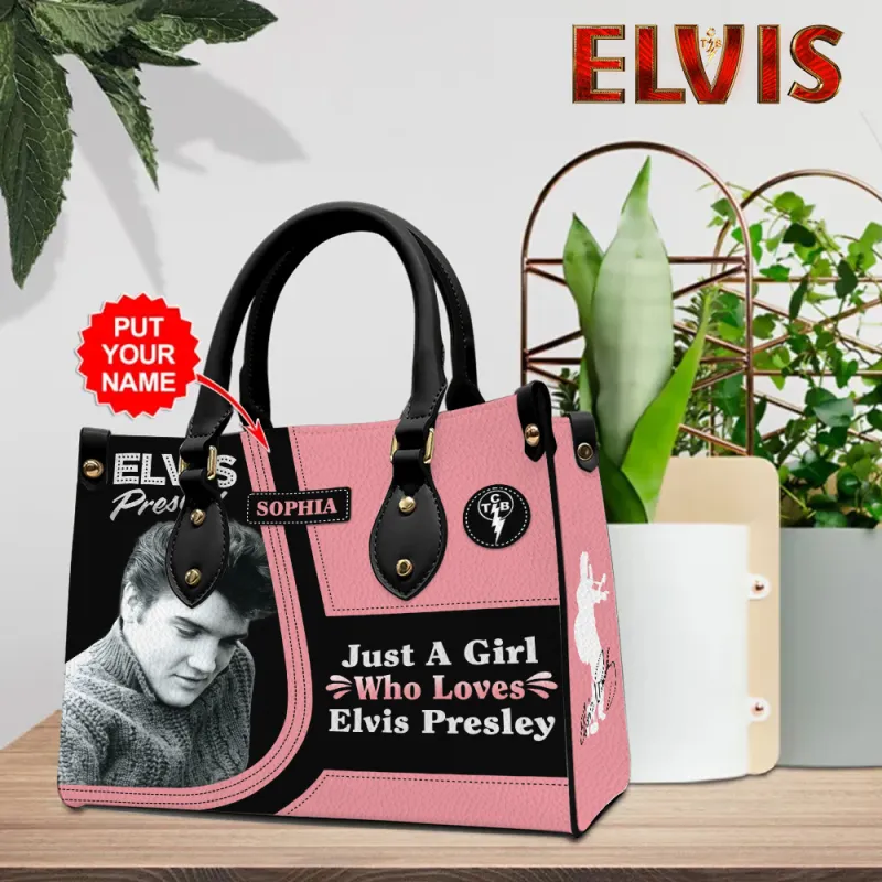 EP190324LNQ16TTT mk9 black Elvis Presley Leather HandBag IDF887794 Idea Fanatic