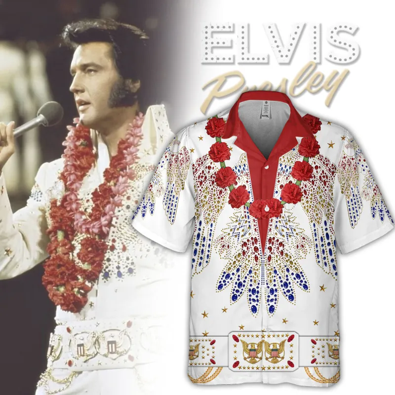 EP200324LNQ20VKH mk 2 Elvis Presley Eagle Rhinestones Hawaiian Shirt EP200324LNQ20VKH Idea Fanatic