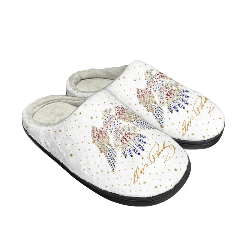 EP220124LNQ4TTT mk2 1 Elvis Presley Eagle Rhinestones Cozy Unisex Winter Slippers EP220124LNQ4TTT Idea Fanatic