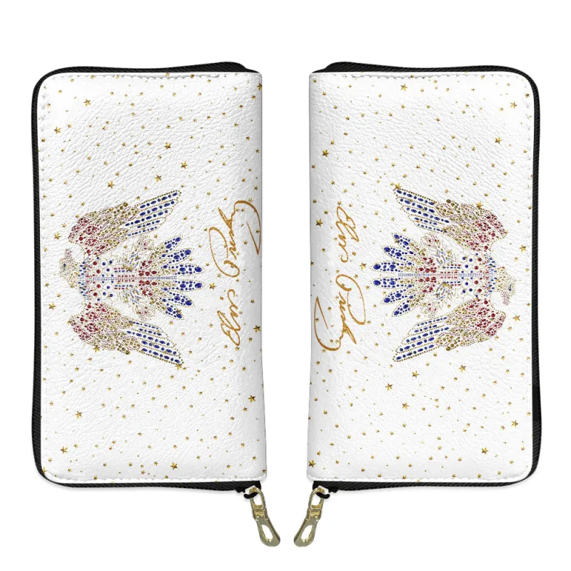 EP220124LNQ5TTT mk2 1 Elvis Presley Eagle Rhinestones Zip Around Wallet IDF872652 Idea Fanatic