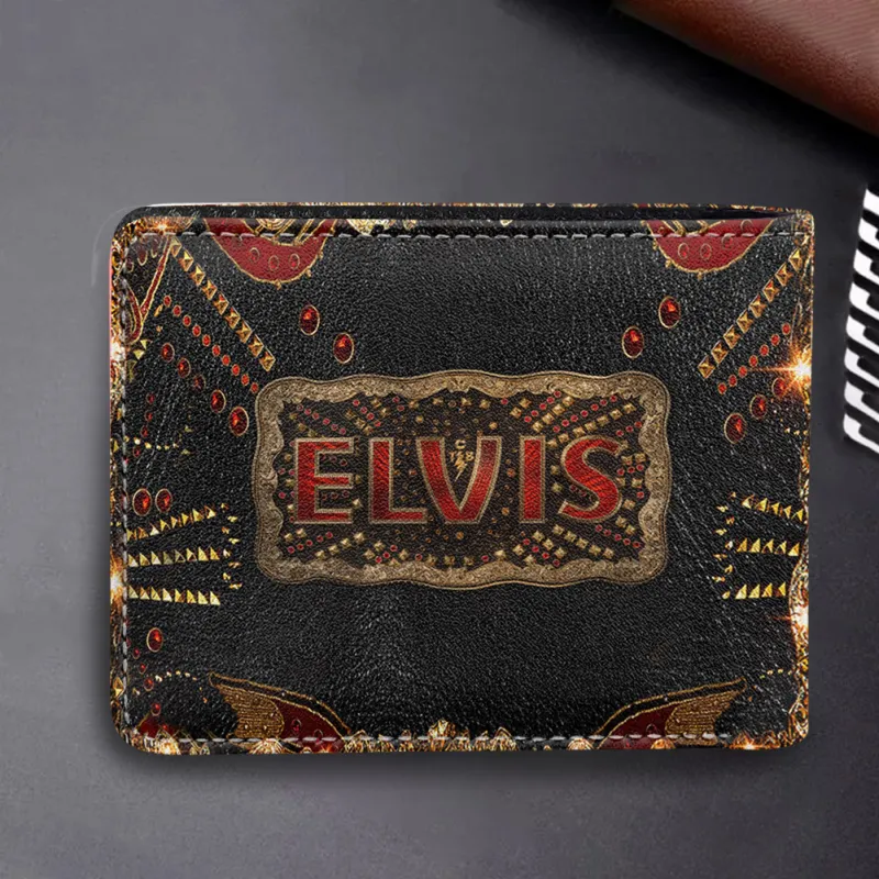 EP240124DHN3DKD MK1 Elvis Presley All Printed Leather Wallet IDF873011 Idea Fanatic