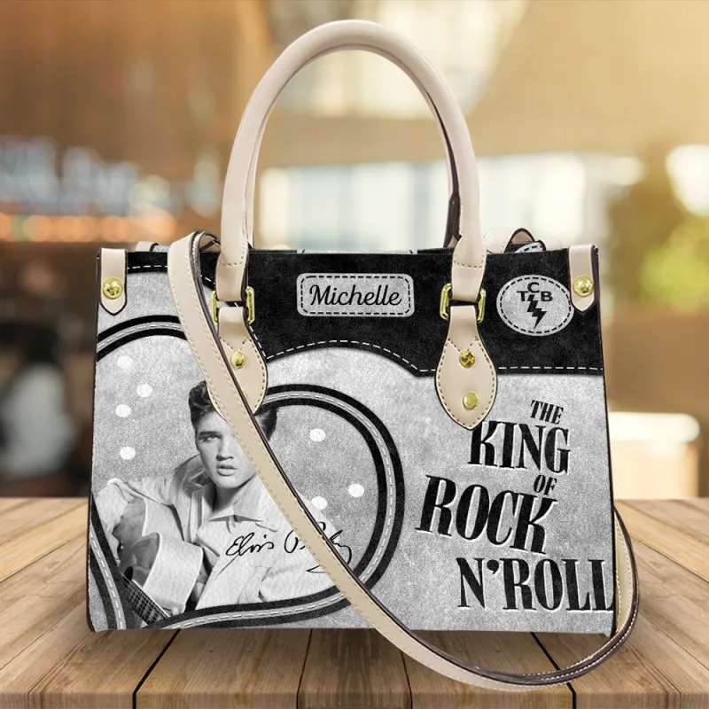 EP250124LNQ2TTT mk4 white Elvis Presley Personalized Leather Handbag IDF873285 Idea Fanatic