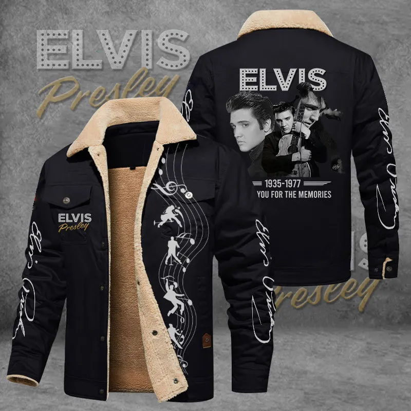 EP28122023M8VKH mk 1 Elvis Presley 2D Winter Fleece Jacket Idea Fanatic