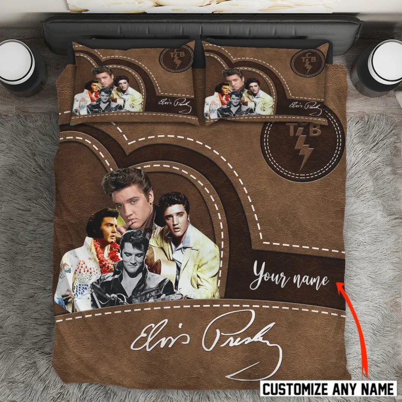 EP300124DHN5DKD mk1 Elvis Presley Personalized Bedding Set EP300124DHN5DKD Idea Fanatic