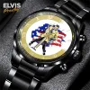 EPR010424L34TTT mk3 Elvis Presley Black Stainless Steel Hand Watch IDF894722 Idea Fanatic