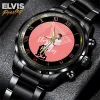 EPR030424L101TTT mk3 Elvis Presley Black Stainless Steel Hand Watch IDF896108 Idea Fanatic