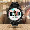 EPR040424L99 mk2 Elvis Presley Black Stainless Steel Hand Watch IDF897336 Idea Fanatic