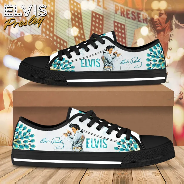 EPR050424M19 mk1 Elvis Presley Low Top Canvas Shoes EPR050424M19 Idea Fanatic