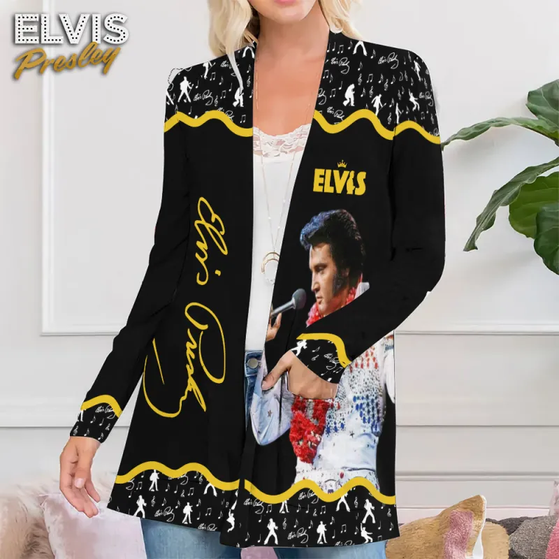 EPR100524DVM17TTT mk1 1 Elvis Presley Women's Patch Pocket Cardigan EPR100524DVM17TTT Idea Fanatic