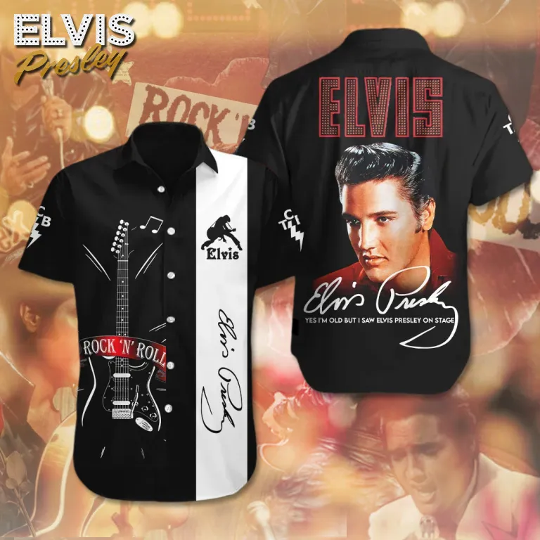 EPR110424DVM35 mk Elvis Presley Short Sleeve Dress Shirt EPR110424DVM35 Idea Fanatic