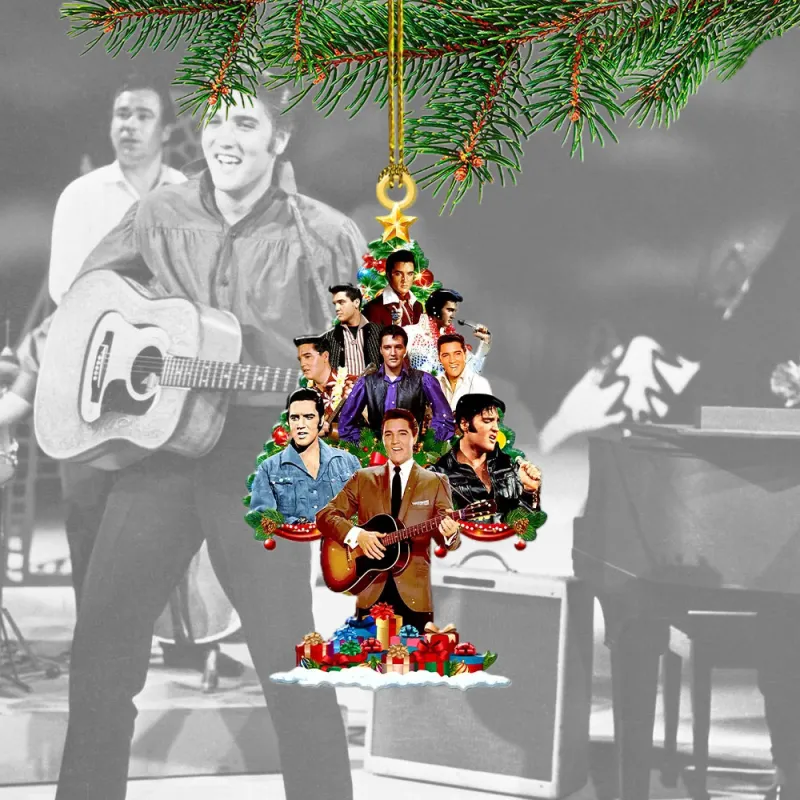 EPR110524L28 mk Elvis Presley Custom Shape 2-sided Acrylic Ornament EPR110524L28 Idea Fanatic