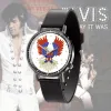 EPR150323L15 Elvis Presley Black Leather Watch IDF884202 Idea Fanatic