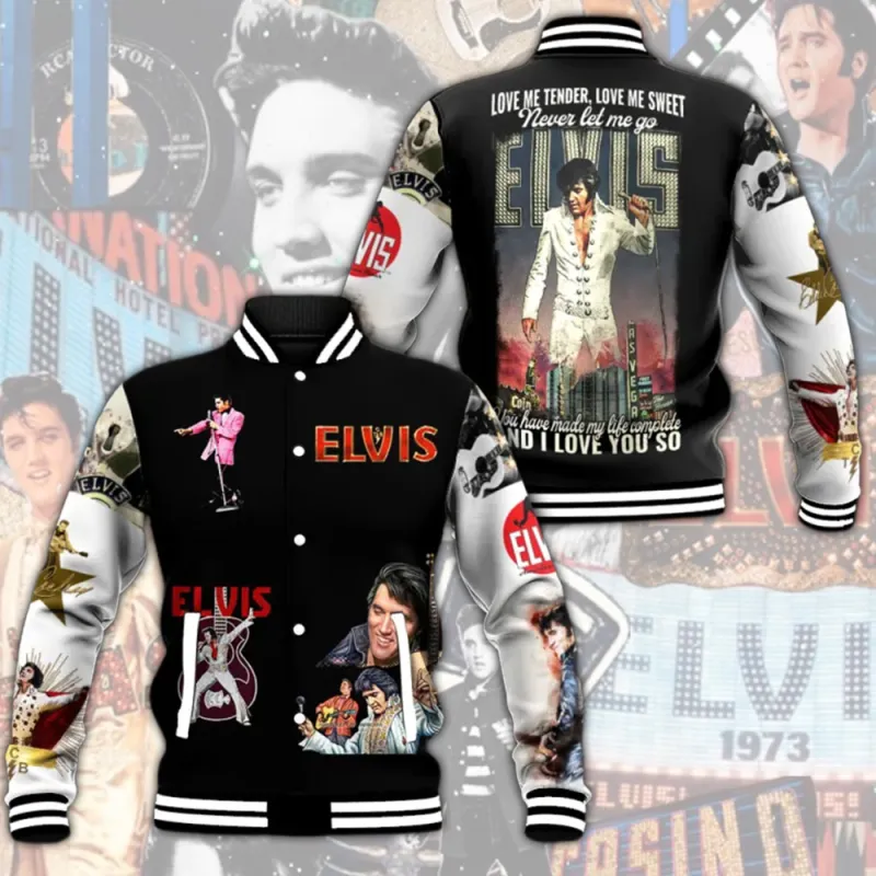 EPR150323L30 Elvis Presley Preminum Varsity Jacket IDF884251 Idea Fanatic