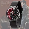 EPR150323L7 Elvis Presley Black Leather Watch IDF884189 Idea Fanatic