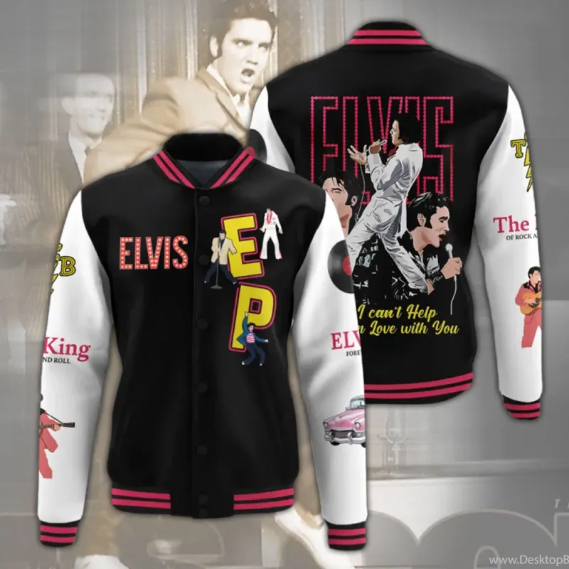 EPR220324L47 mk Elvis Presley Preminum Varsity Jacket IDF824990 Idea Fanatic