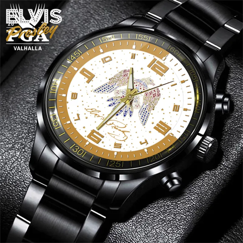 EPR240424L5TTT mk3 Elvis Presley Black Stainless Steel Hand Watch IDF905157 Idea Fanatic