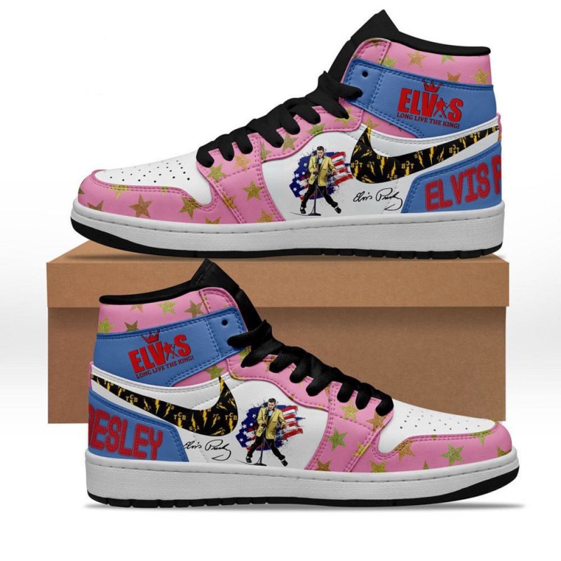 Elvis Long Live The King Elvis Presley Air Jordan 1 Hightop Shoes Elvis Long Live The King Elvis Presley Air Jordan 1 Hightop Shoes IFDDAJ10007 Idea Fanatic