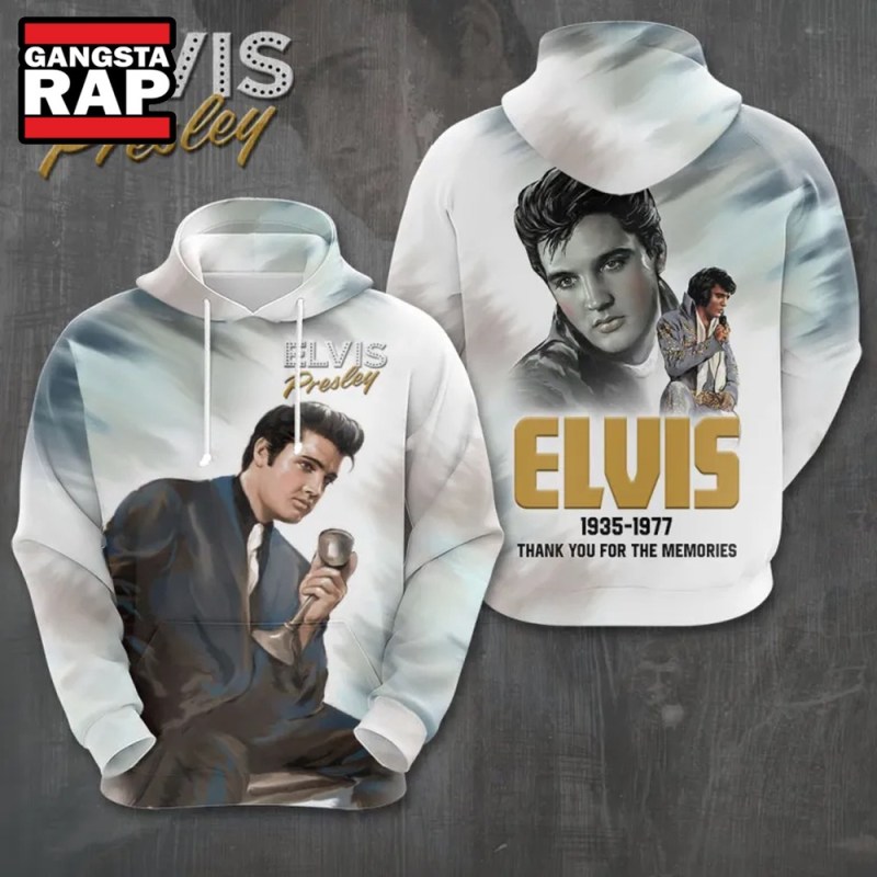 Elvis Presley 1935 1977 Thank You For The Memories 3D Hoodie Elvis Presley 1935-1977 Thank You For The Memories 3D Hoodie IFDDHD0137 Idea Fanatic