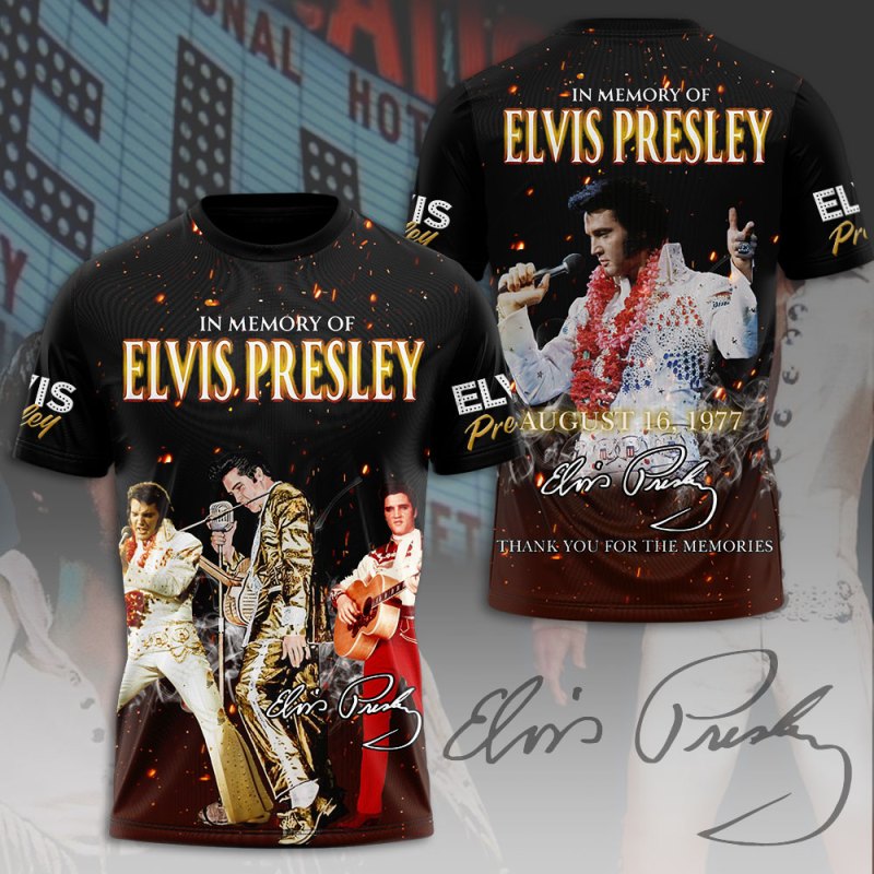 Elvis Presley 3D Apparel MAITM7832 Elvis Presley Combo 3D Apparels IFDDCLEC0507 Idea Fanatic