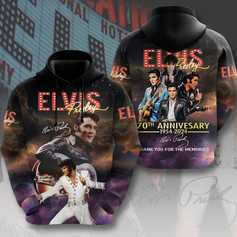 Elvis Presley 3D Apparel MAITM7853 hoodie Elvis Presley Combo 3D Apparels IFDDCLEC0505 Idea Fanatic