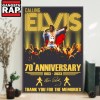 Elvis Presley 70th Anniversary 1953 2023 Thank You For The Memories Calling Poster Canvas Art Elvis Presley 70th Anniversary 1953-2023 Thank You For The Memories Calling Poster Canvas Art IDFCWA0162 Idea Fanatic