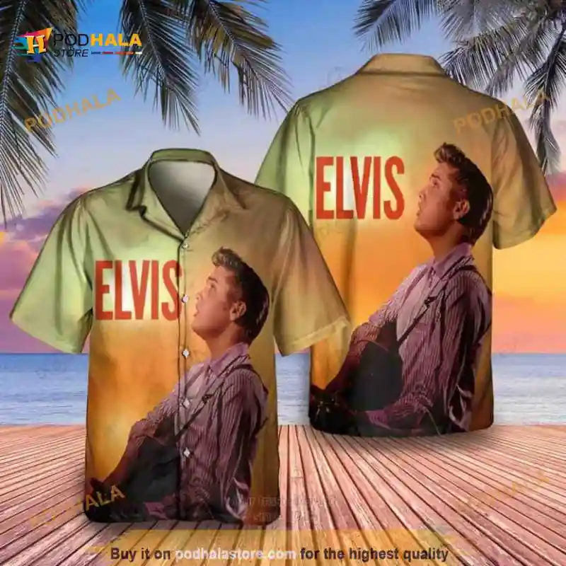 Elvis Presley Funny Hawaiian Shirt Beach Gift For Elvis Lovers Elvis Presley Funny Hawaiian Shirt IDF154406 Idea Fanatic