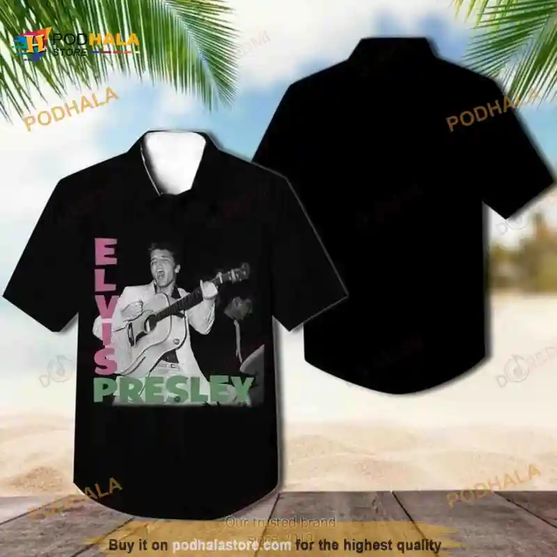 Elvis Presley Funny Hawaiian Shirt Gift For Music Lover Boyfriend Elvis Presley Funny Hawaiian Shirt IDF154425 Idea Fanatic