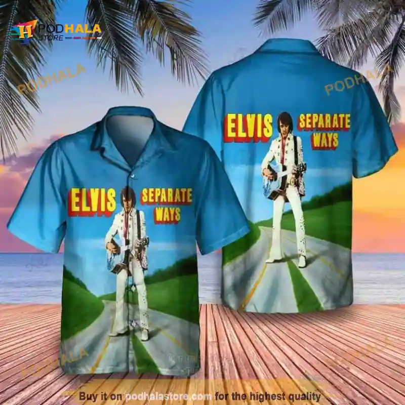 Elvis Presley Funny Hawaiian Shirt Separate Ways Gift For Rock And Roll Lovers Elvis Presley Funny Hawaiian Shirt IDF154448 Idea Fanatic