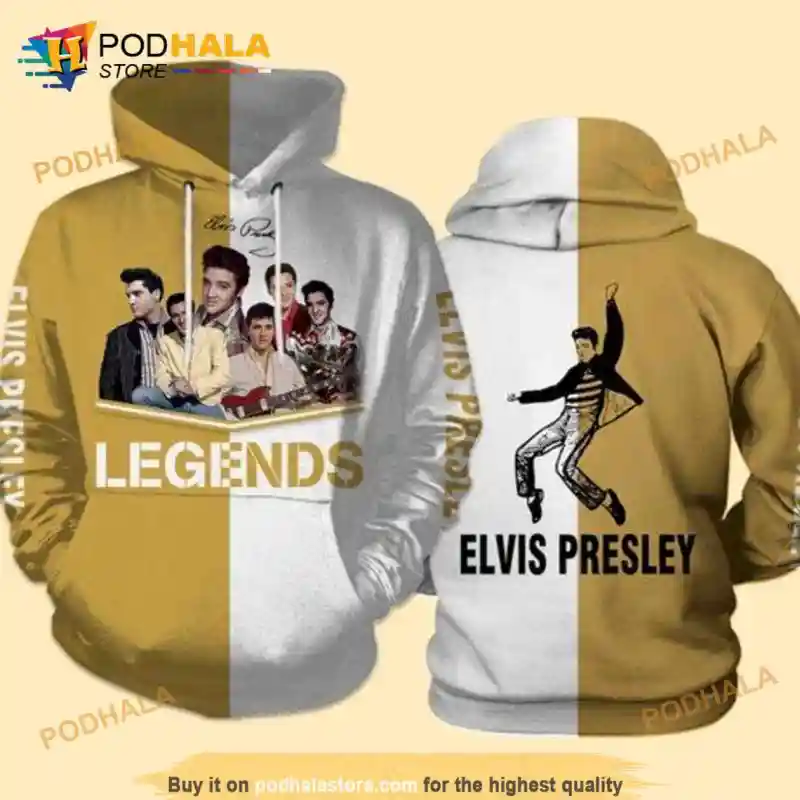 Elvis Presley Legends 3D Hoodie Sweatshirt For Rock Fans Elvis Presley Legends 3D Hoodie IDF181752 Idea Fanatic