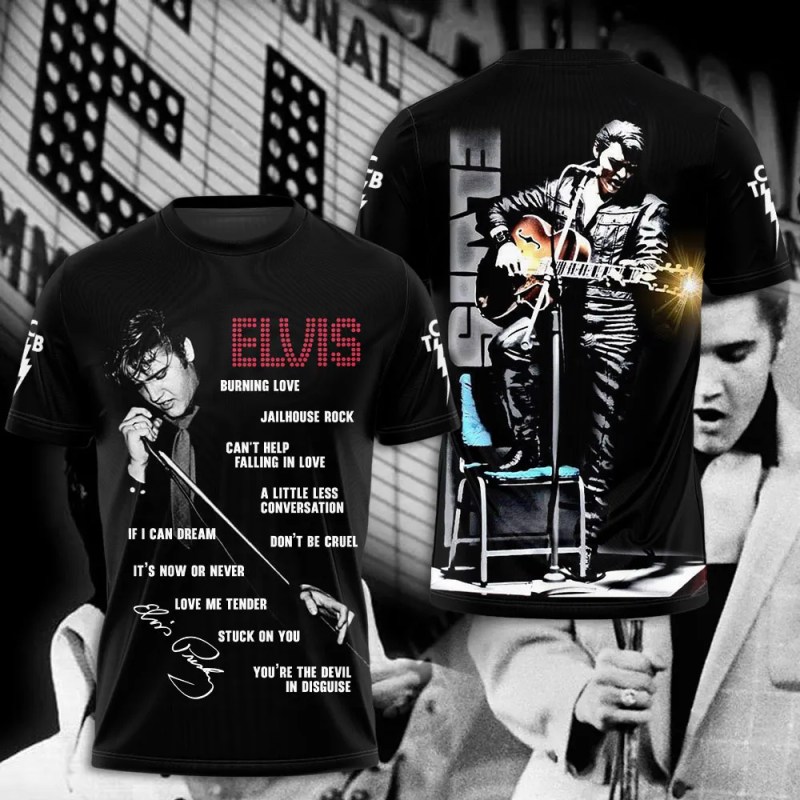 Elvis Presley T shirt GNE1316 Elvis Presley Combo 3D Apparels IFDDCLEC0487 Idea Fanatic