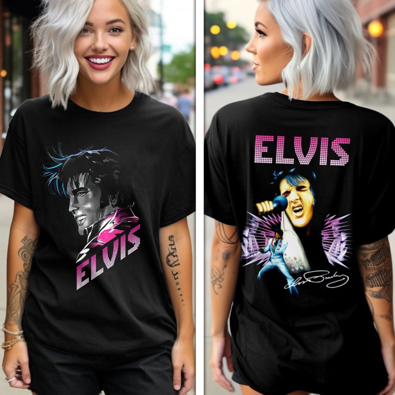 Elvis Presley T shirt GNE1491 Elvis Presley Combo 3D Apparels IFDDCLEC0456 Idea Fanatic