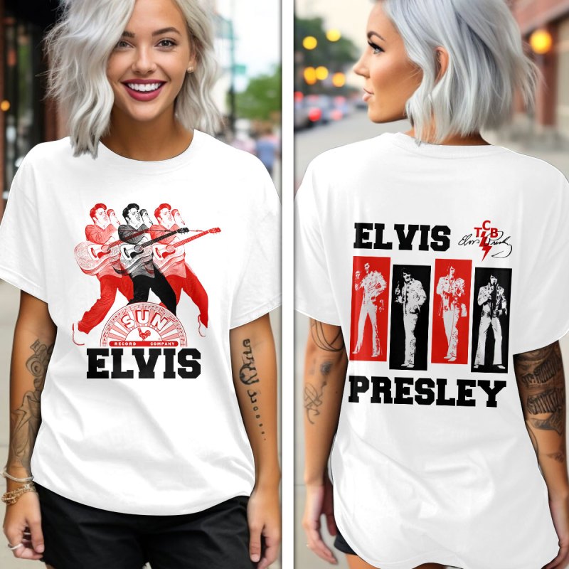 Elvis Presley T shirt GNE1492 Elvis Presley Combo 3D Apparels IFDDCLEC0457 Idea Fanatic