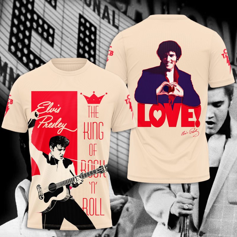 Elvis Presley T shirt GNE1631 Elvis Presley Combo 3D Apparels IFDDCLEC0444 Idea Fanatic