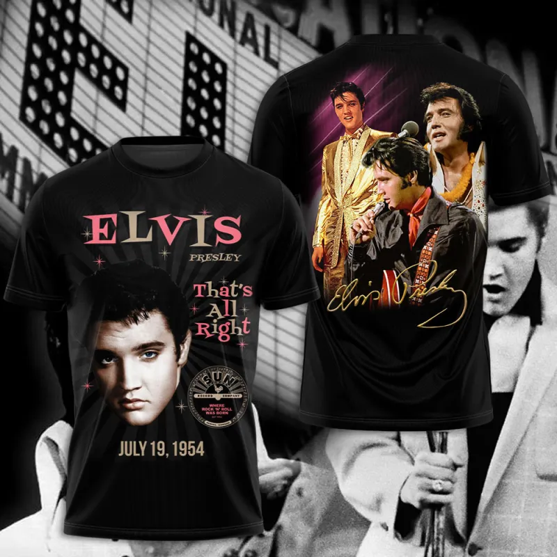 Elvis Presley T shirt VANDH3407 Elvis Presley Combo 3D Apparels IFDDCLEC0477 Idea Fanatic