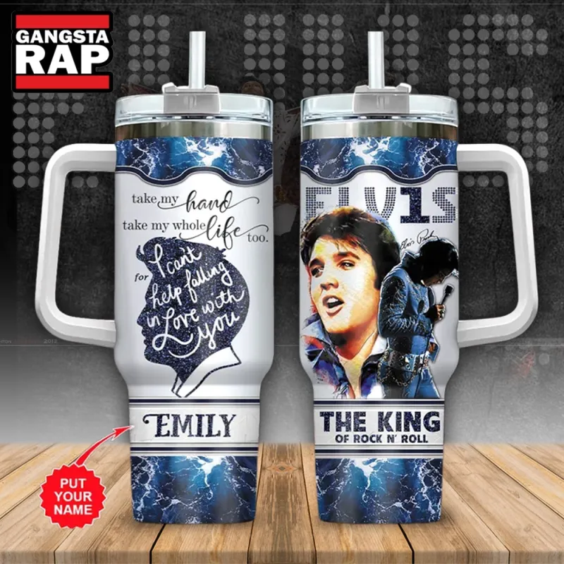 Elvis Presley The King Of Rock N Roll Stanley Tumbler 40oz Elvis Presley The King Of Rock N Roll Stanley Tumbler 40oz IFDD40OZ0088 Idea Fanatic