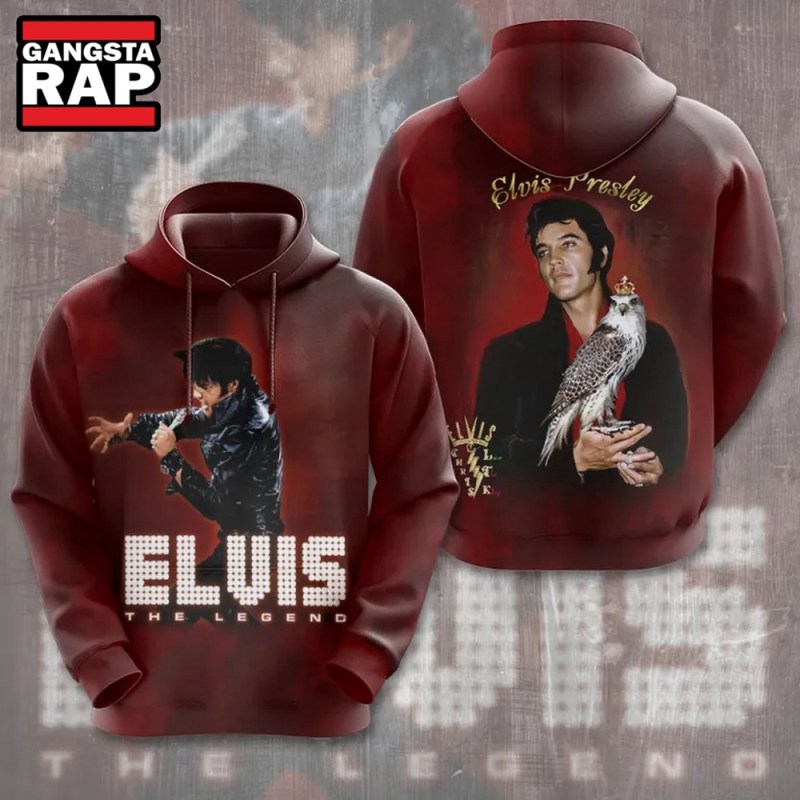 Elvis Presley The Legend 3D Hoodie Elvis Presley The Legend 3D Hoodie IFDDHD0123 Idea Fanatic