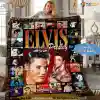 Elvis Presley Tribute Fleece Blanket Cozy Rock n Roll Fan Gift Elvis Presley Tribute Fleece Blanket, Cozy Rock 'n' Roll Fan Gift IDF203096 Idea Fanatic