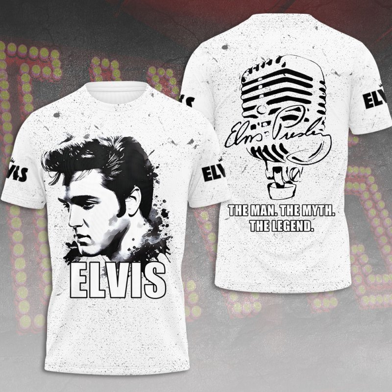 Elvis Presley Tshirt MAITM8436 Elvis Presley Combo 3D Apparels IFDDCLEC0415 Idea Fanatic