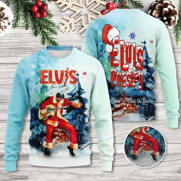 Elvis Presley Ugly Sweater TANTN8714 mockup 600x600 1 Elvis Presley Premium Ugly Christmas Sweater IFDDUSW0182 Idea Fanatic