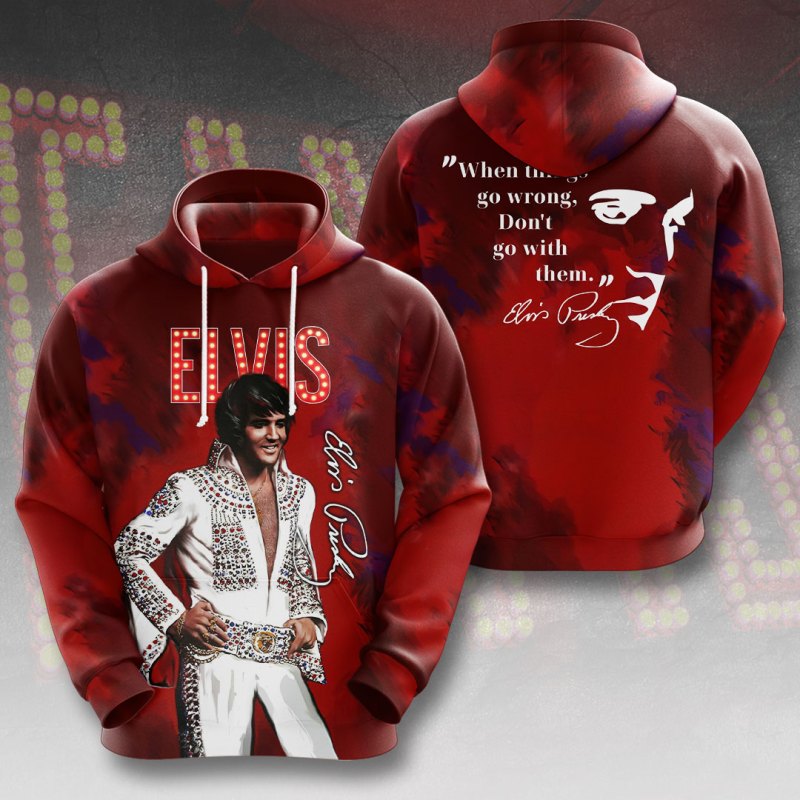 Elvis hoodie VANDH3351 Elvis Presley Combo 3D Apparels IFDDCLEC0501 Idea Fanatic