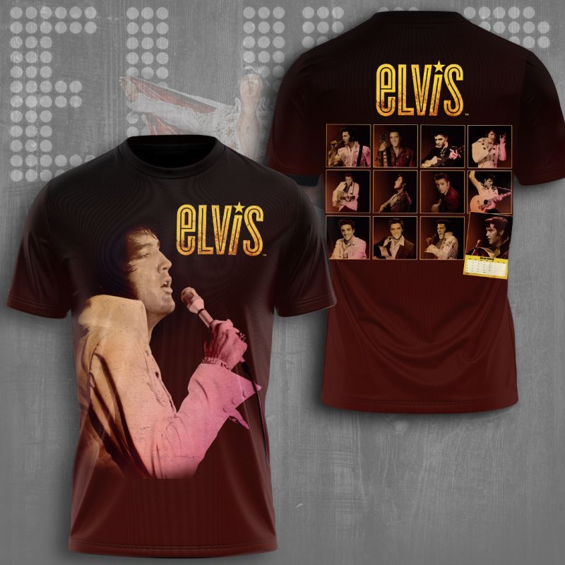 Elvis 3D Apparels VANDH3310 Hanh T shirt Elvis Presley Combo 3D Apparels IFDDCLEC0518 Idea Fanatic