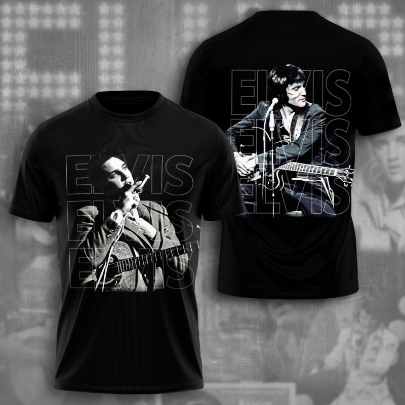 Elvis 3D Apparels VANDH3393 Hanh T shirt Elvis Presley Combo 3D Apparels IFDDCLEC0493 Idea Fanatic