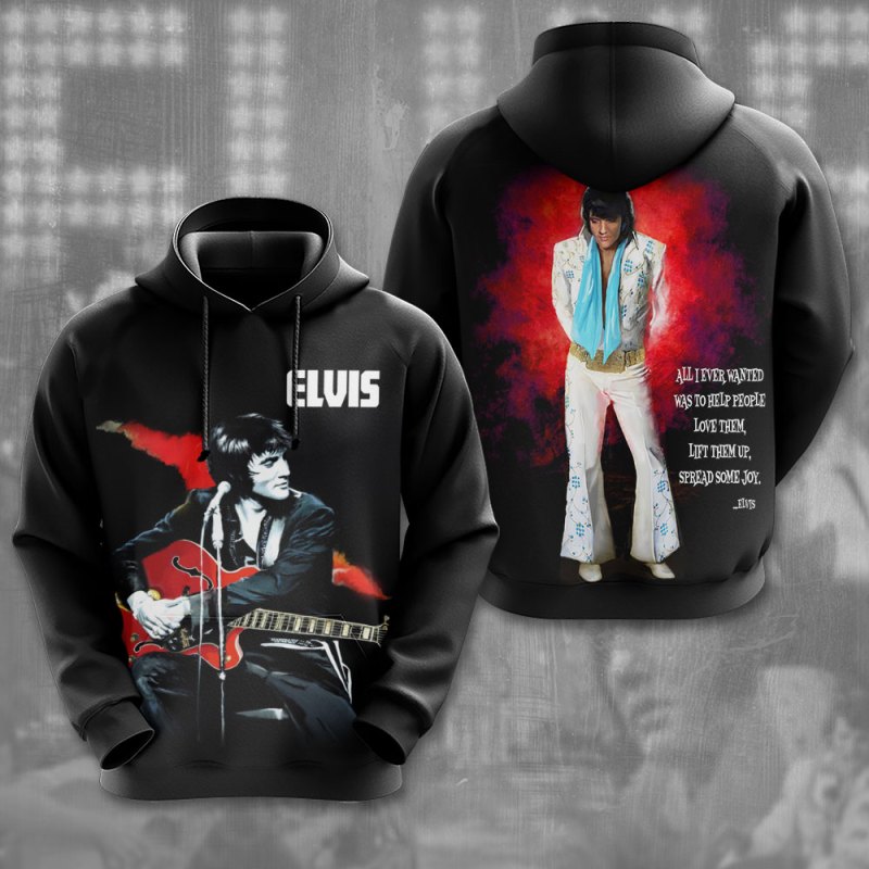 Elvis 3D Apparels VANDH3396 Hanh Hoodie Elvis Presley Combo 3D Apparels IFDDCLEC0492 Idea Fanatic